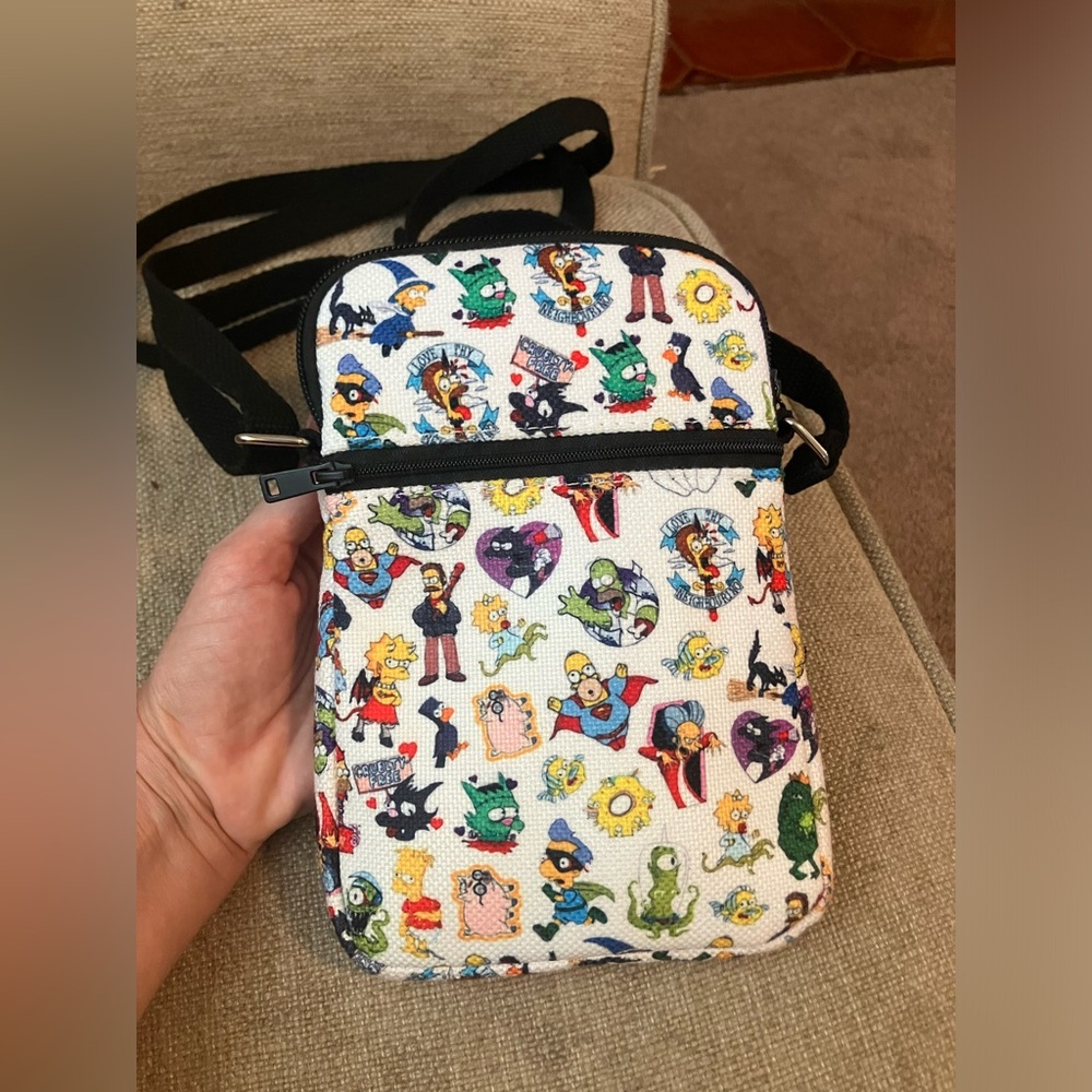Universal studios Simpsons crossbody bag with Halloween costume design